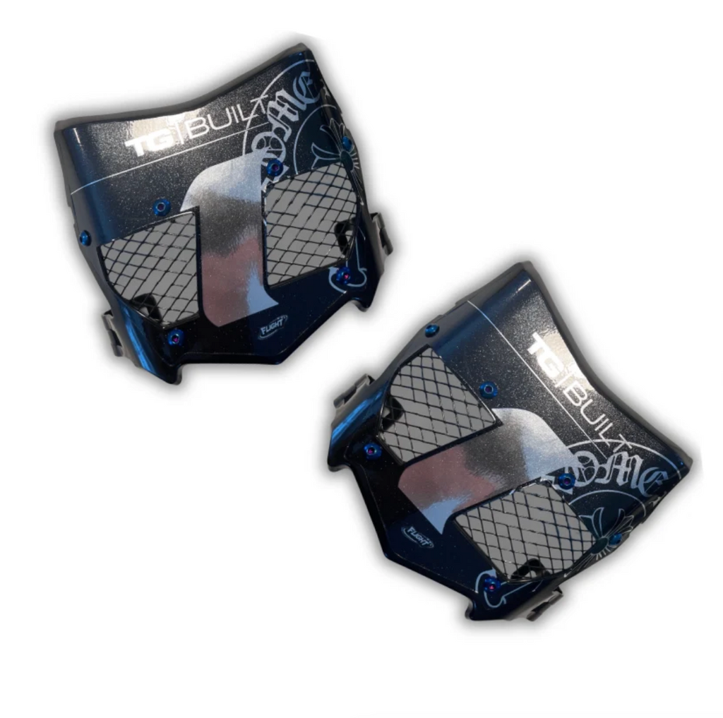 Vented Titanium MotoCutz Plate